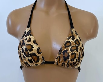 Bikini Top Leopard Print