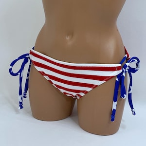 Women&#39;s Usa stripes bikini bottoms bathing suit