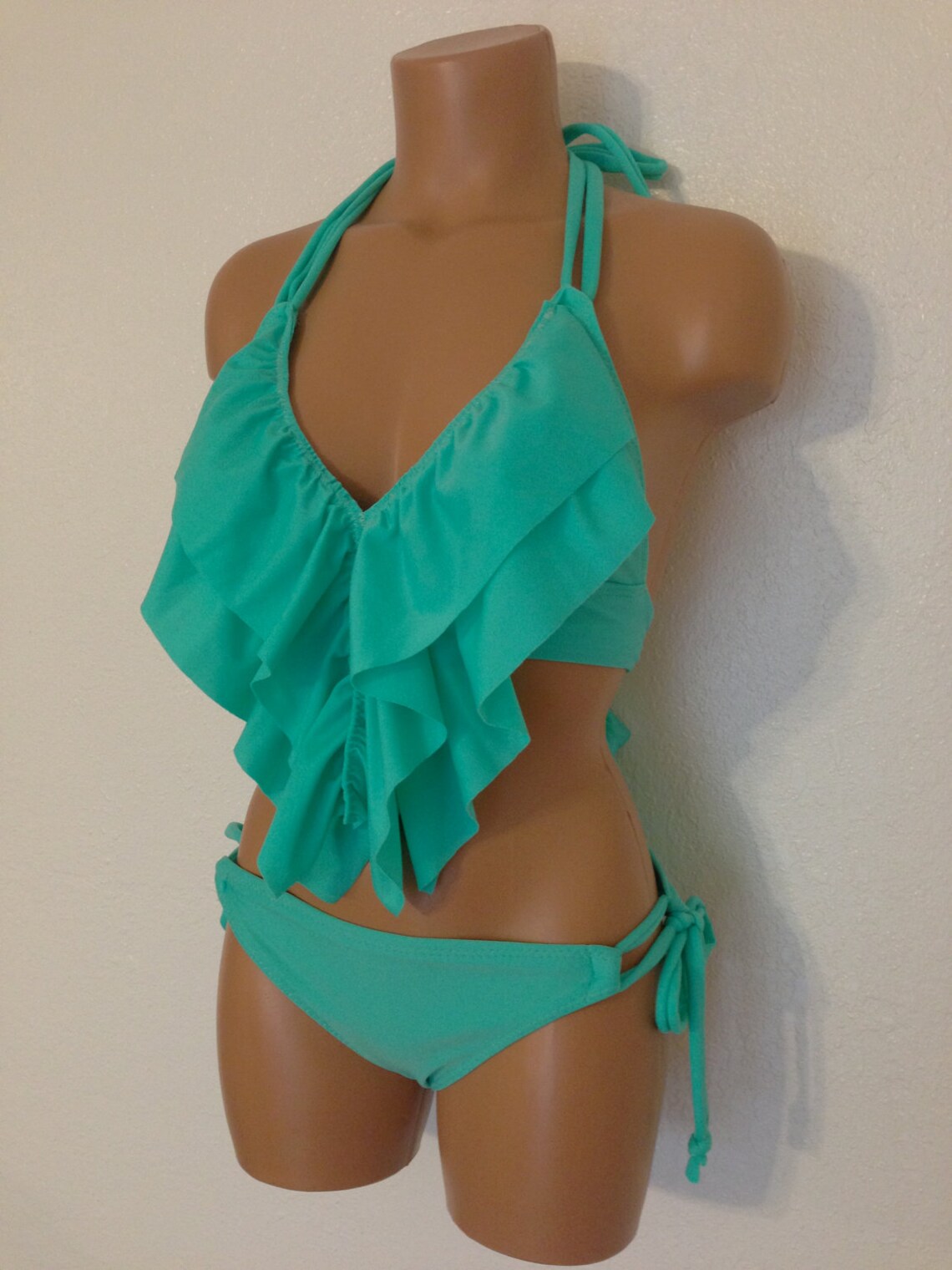 Ruffle Bathing Suit MORE COLORS Etsy