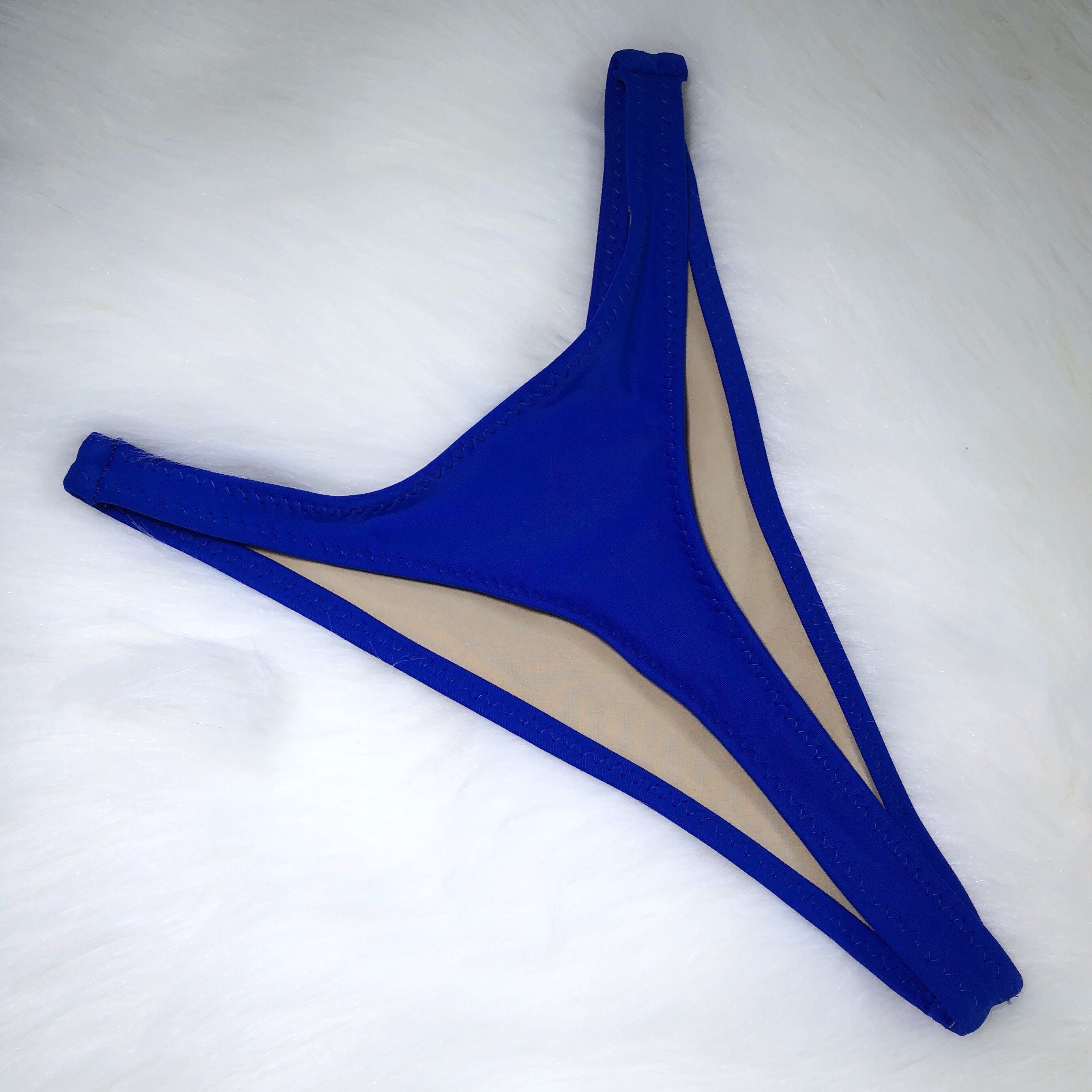 Women's High Leg Thong Bikini Bottom Etsy Canada