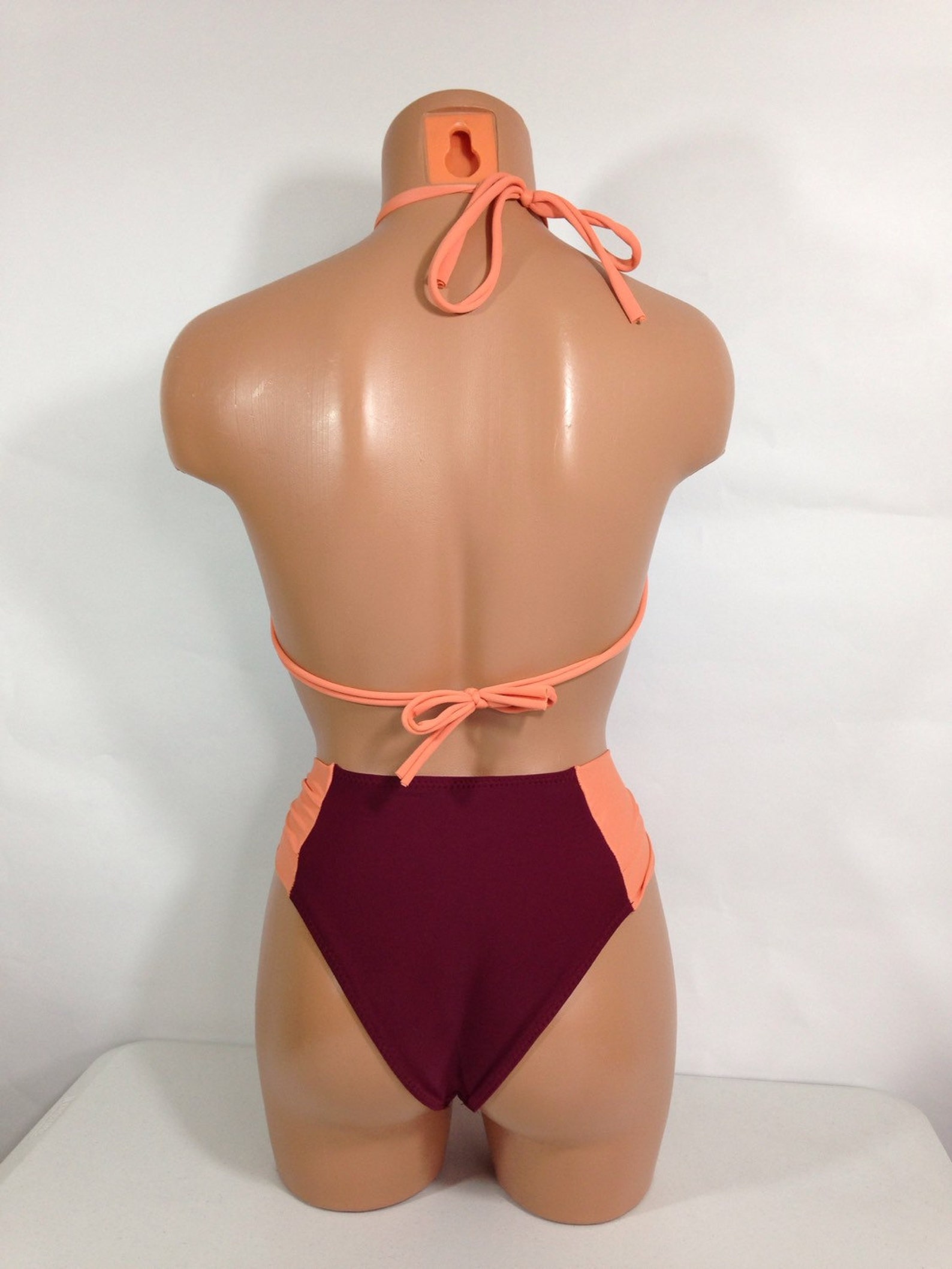 One Piece Cheeky Swimsuit Etsy