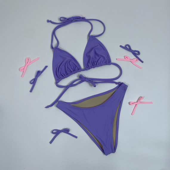 swim wear set stripe coral(※個別販売不可)