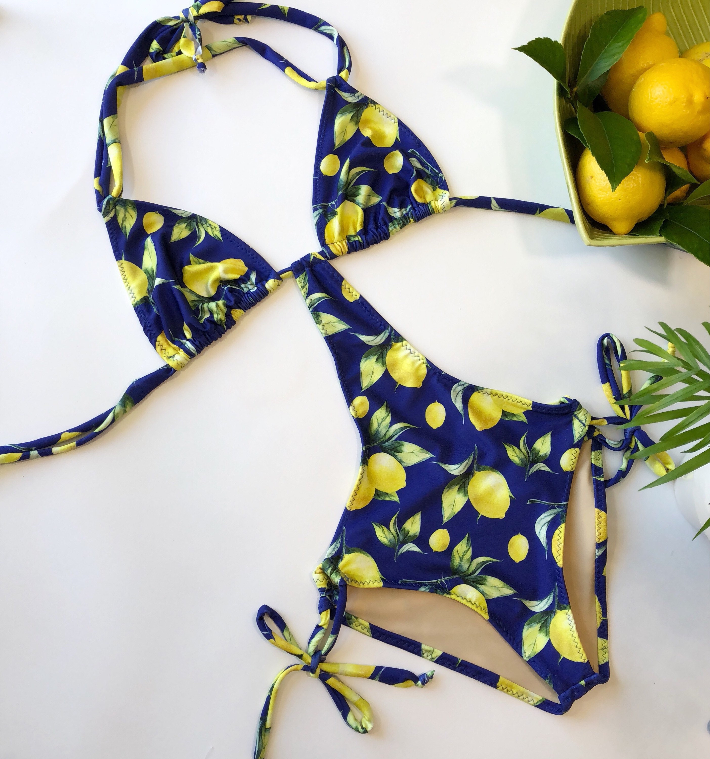 lemon bathing suit