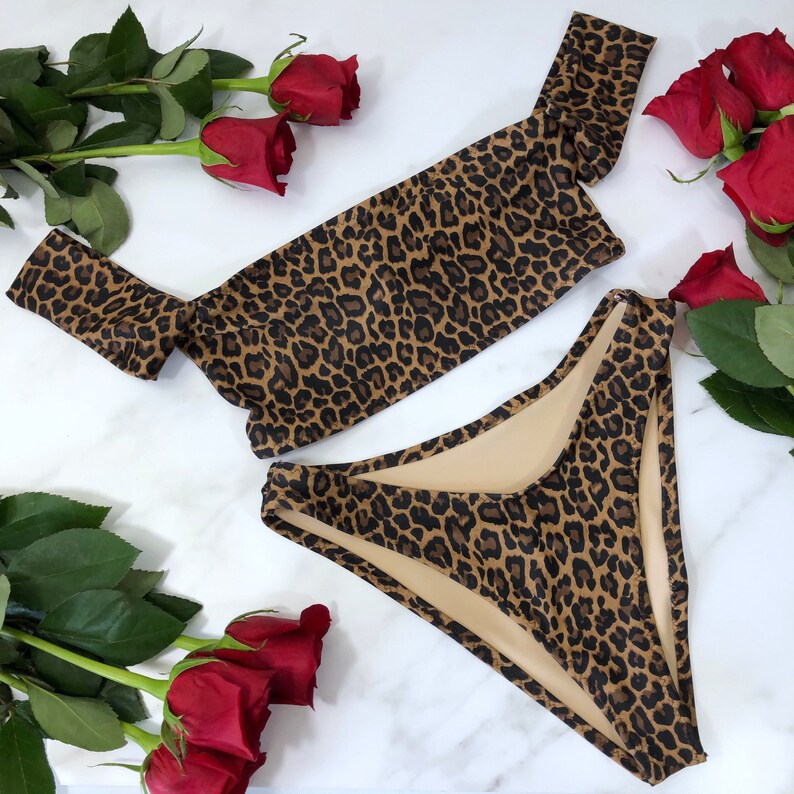 Women's Leopard Bikini Etsy