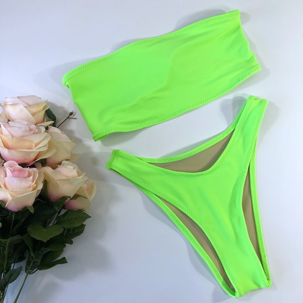 Neon Bikini Etsy