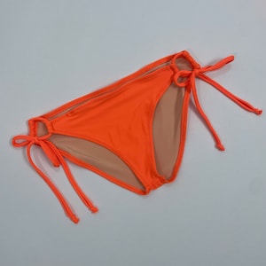 Women&#39;s neon orange Bathing suit Bikini Bottom