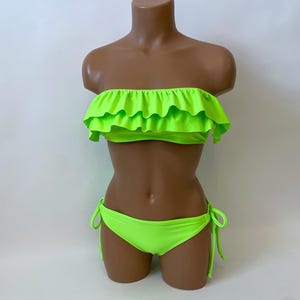 Ruffle Bandeau Bikini Strapless Swimsuit MORE COLORS