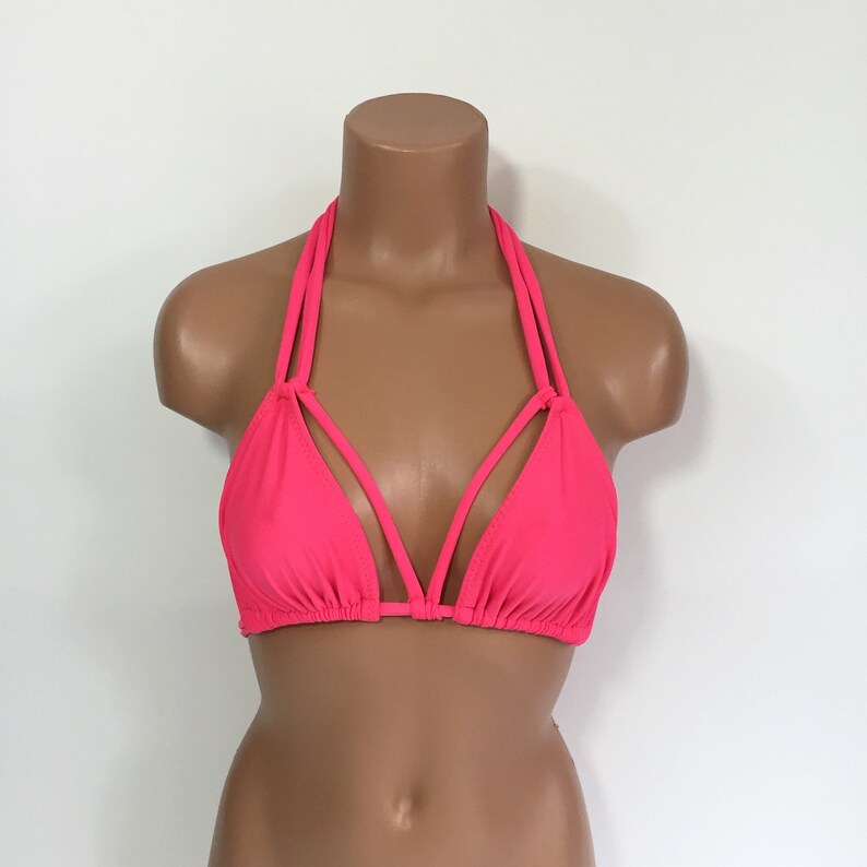 Women's Strappy Bikini Top Bathing Suit MORE COLORS image 2