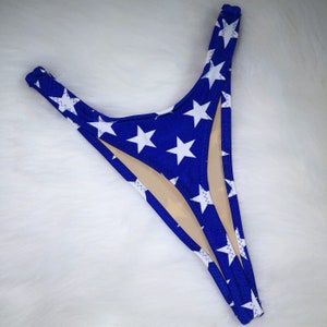 Stars High Leg Thong Bikini Bottom