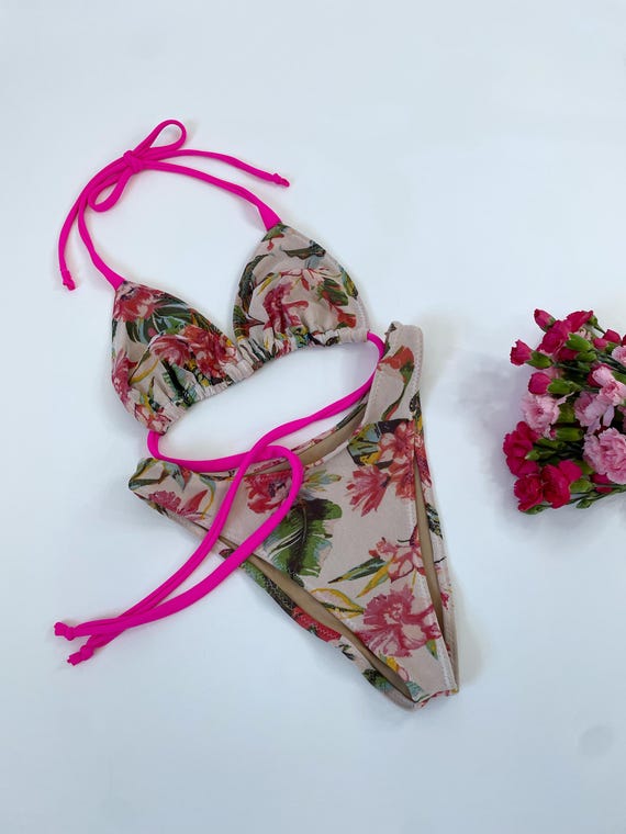 High Cut Tropical Bikini