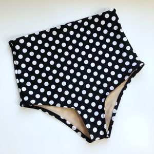 High Waist Polka Dot Swimsuit Bottom