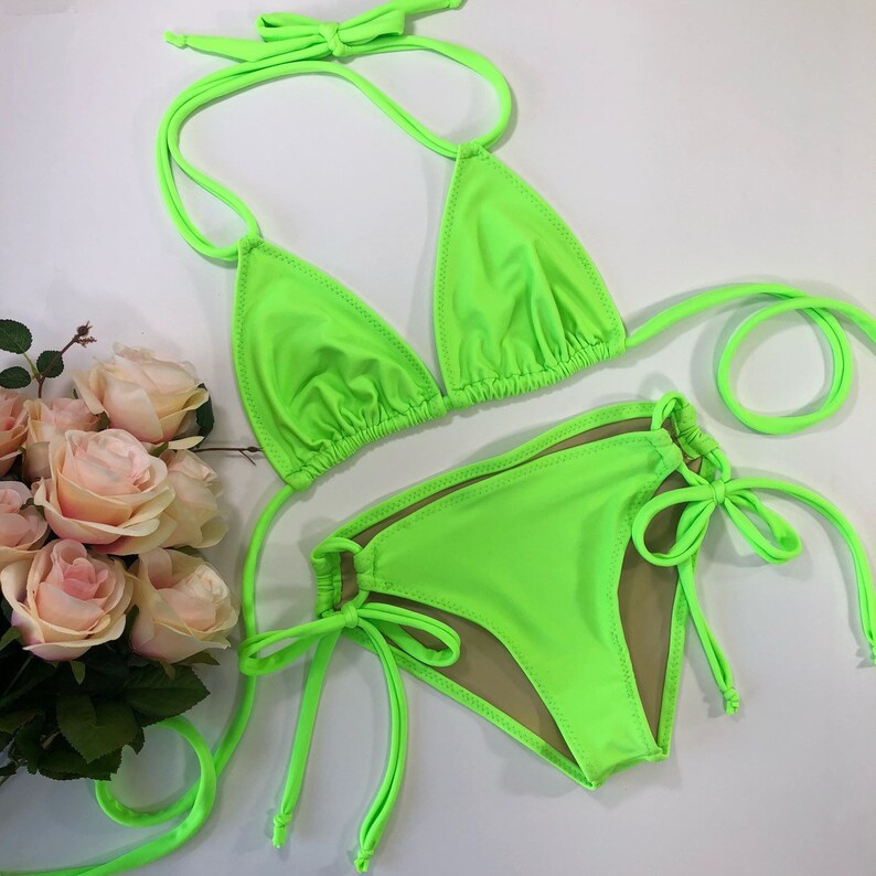 womens neon bikini
