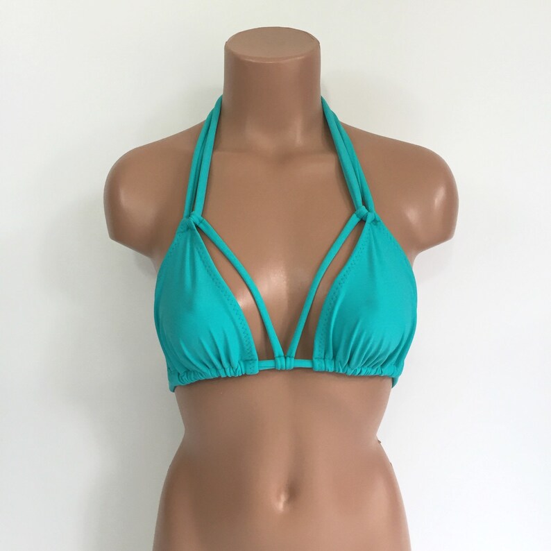 Women's Strappy Bikini Top Bathing Suit MORE COLORS image 3