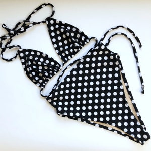 Cheeky Polka Dot High Waisted Swimsuit