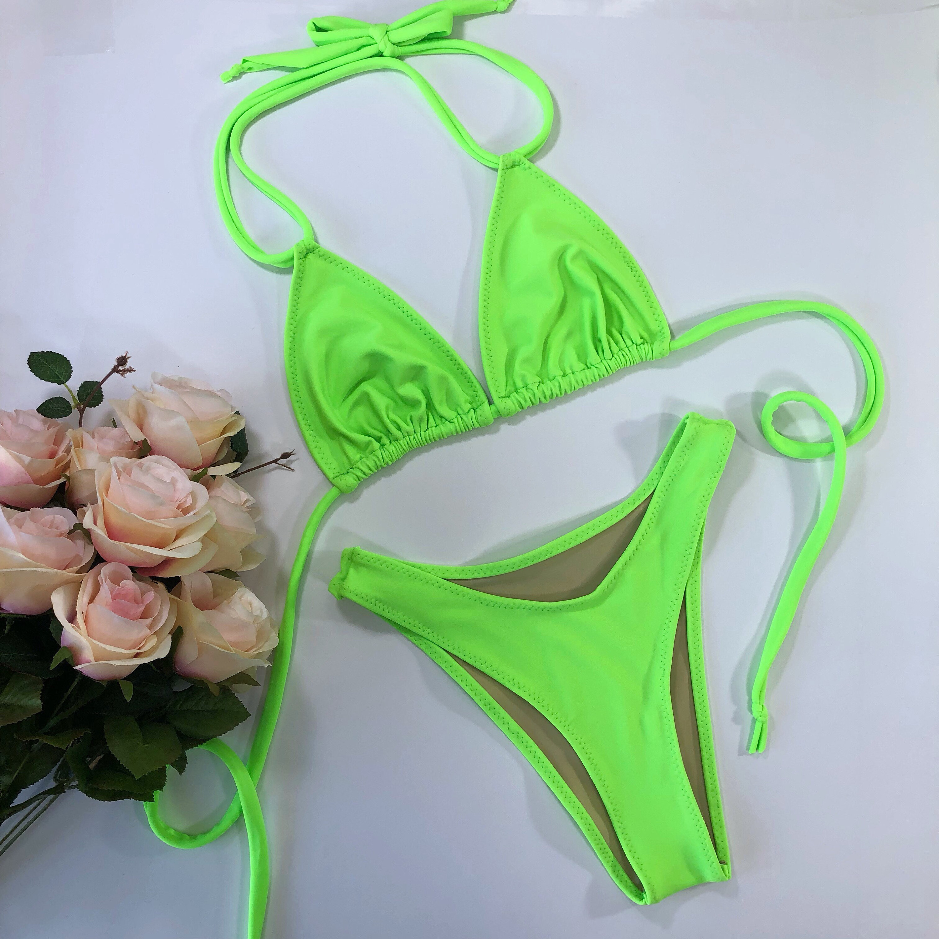 Neon high hotsell leg swimsuit