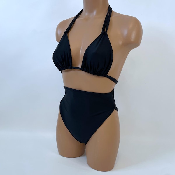 High Waist String Swimsuit Set