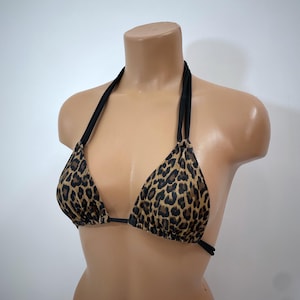 Women&#39;s Leopard print bikini top