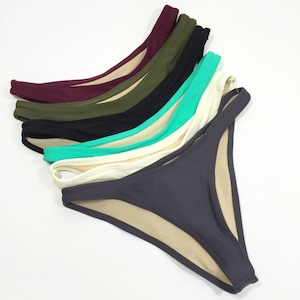 Women&#39;s High Cut Cheeky 90&#39;s Style Bathing Suit bottom
