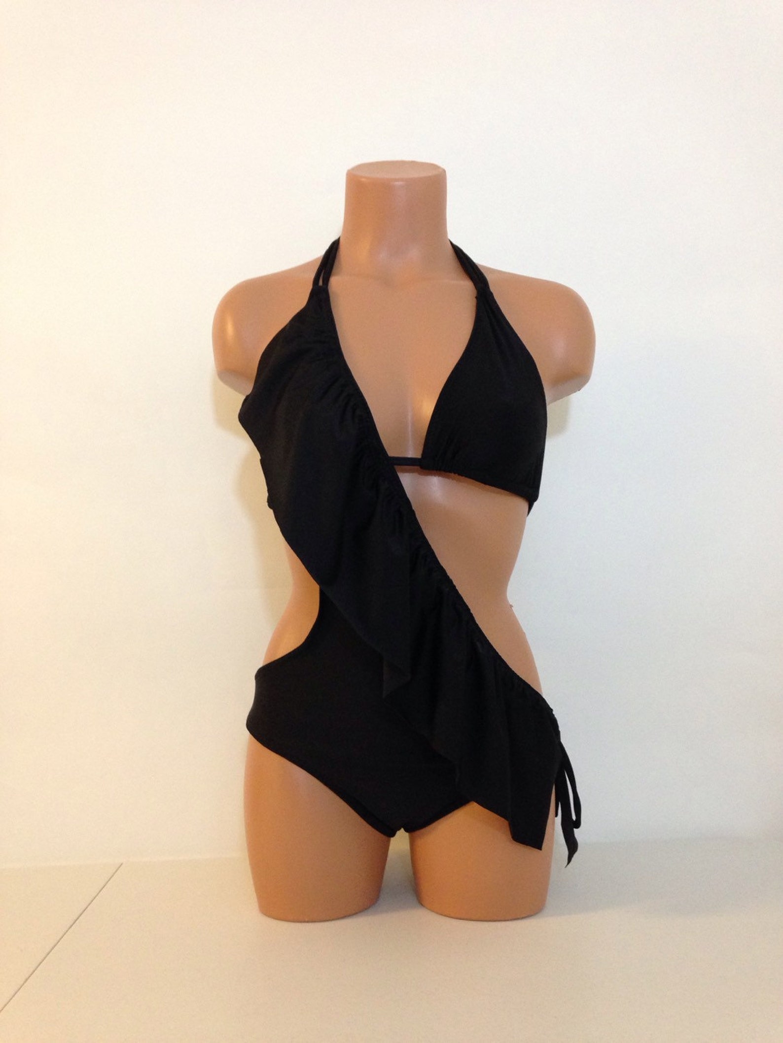 Women's One Piece Ruffle Swimsuit Rhythm Monokini Etsy