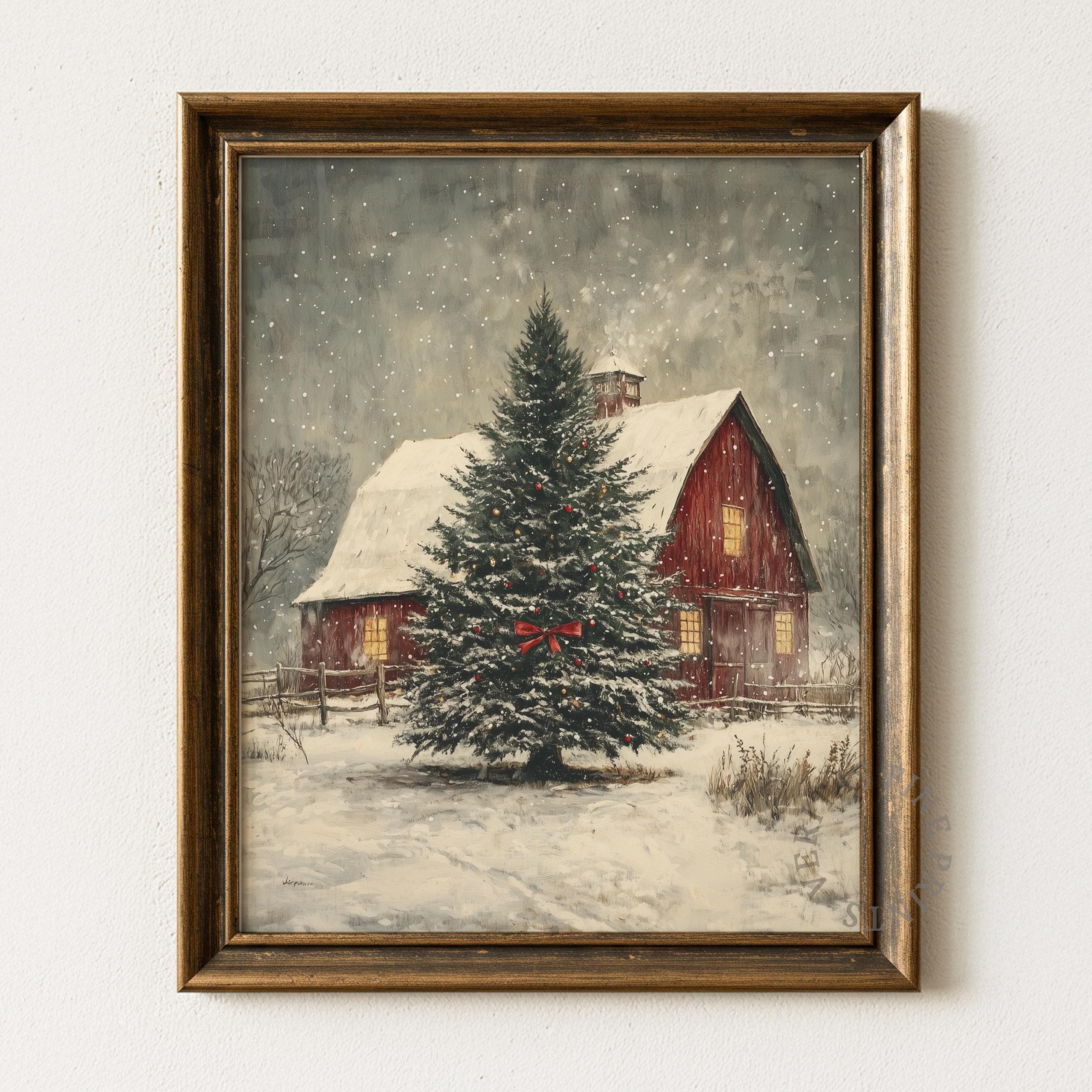 Rote scheune gemälde - Etsy Österreich, image size:2560x2560