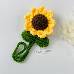 Handgemachte Sonnenblume Schlüsselanhänger häkeln Schlüsselanhänger Niedlicher Schlüsselanhänger Blume Taschenanhänger Gelb Nette Geschenke für Freunde Einzigartige Geschenke für Sie