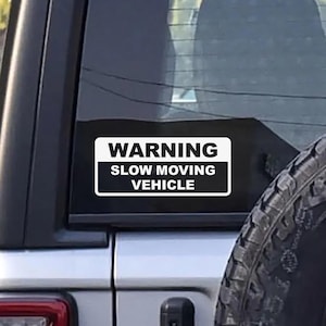 Warning Car Decal, Warning, Custom, Logo, Decal, Vinyl Car Decal, Waterproof Car Decal, Car Sticker, Car Accessories