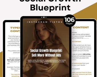 Instagram Growth Guide: Social Media Marketing, Master Resell Rights (Digital Download)