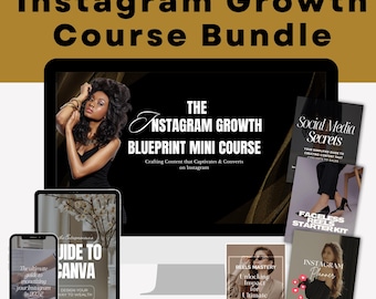 Instagram Wachstum Meisterklasse: PLR MRR Digitales Produkt (Canva)