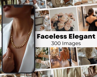 300 ansiktslösa AI-stockbilder: Girl Boss Marketing (MRR) (digital nedladdning)
