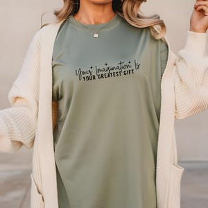 Imagination Has No Limits T-Shirt | Motivational Quote Shirt | Creative Mind Graphic Tee | Inspirational Dreamer Shirt