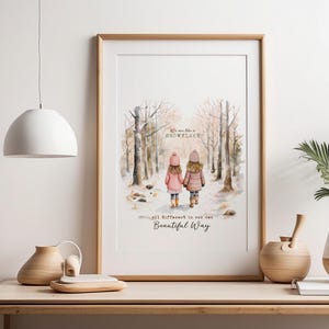 Winter Print Wall Art | Seasonal Snowy Landscape Decor | Cozy Winter Illustration for Home | Holiday Wall Art for Living Room or Bedroom