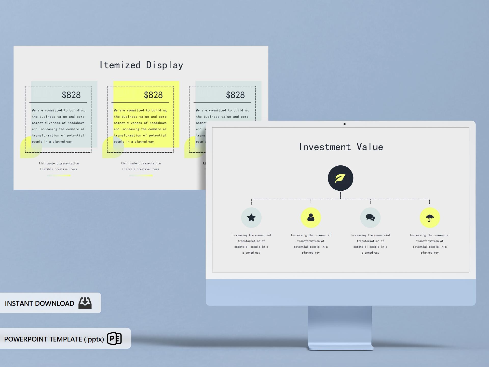 Creative Data-driven Powerpoint Template | Roadshow, Business ...