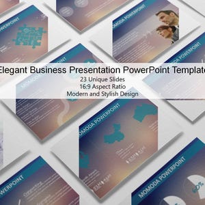 Elegant Business Presentation PowerPoint Template | PPT, Google Slides, Keynote | Modern and Stylish Design