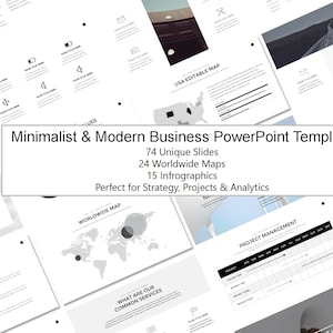 Minimalist & Modern Business Powerpoint Template PPT, Google Slides ...