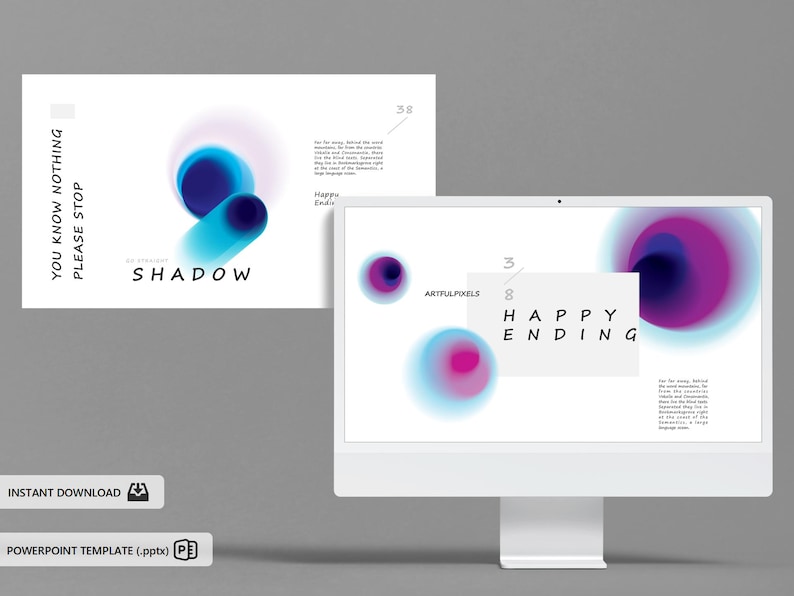 Shadow Effect Powerpoint Template | for Agencies, Creatives & Business ...