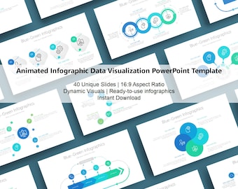 Animated Infographic Data Visualization PowerPoint Template | Marketing & Consulting Presentations | PPT, Google Slides, Keynote, CANVA