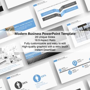 Sjablonen PowerPoint presentatie: creatieve presentatie (digitale download)