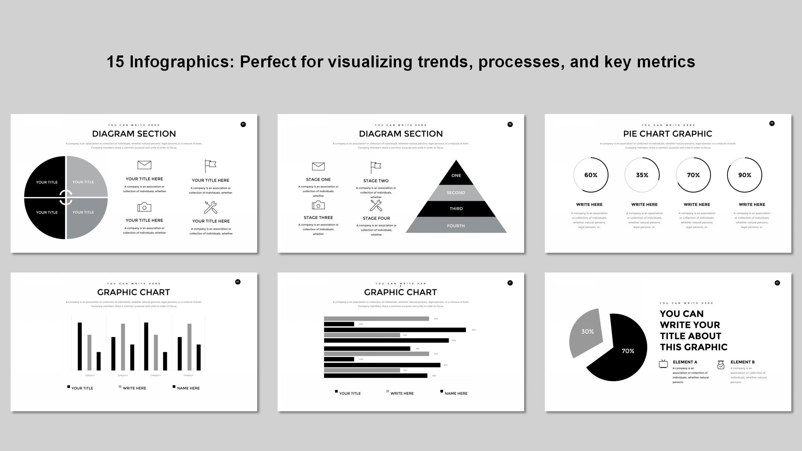 Minimalist & Modern Business Powerpoint Template | PPT, Google Slides ...
