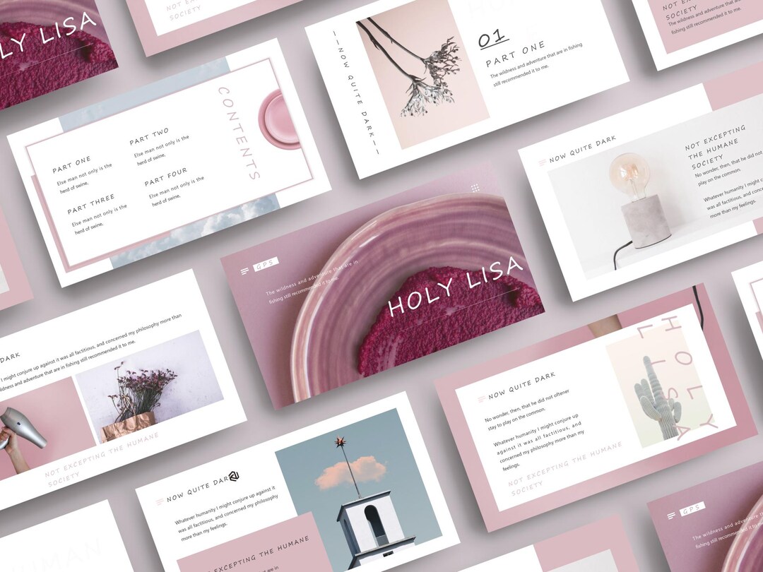 Minimalist Aesthetic Powerpoint Template | Mysterious Poetic for