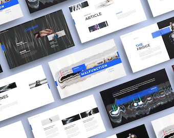 Modern PowerPoint-sjabloon: Dia's voor zakelijke presentaties (PPT, Google Slides, Keynote, Canva) (digitale download)