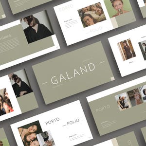 Modern Portfolio & Fashion PowerPoint Template | Professional Stylish Presentations | PPT, Google Slides, Keynote, CANVA