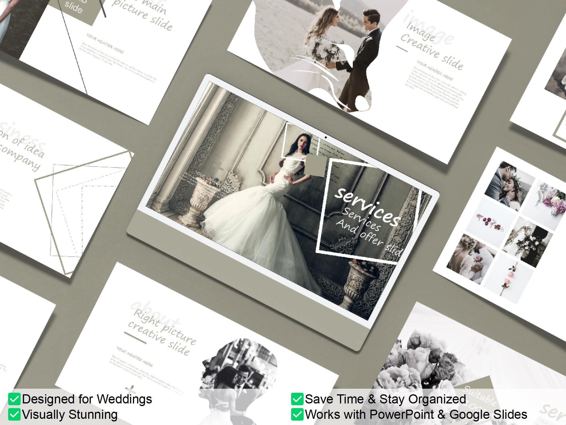 Elegant Wedding Powerpoint Template | Wedding Presentation, Couples ...