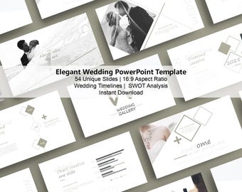 Elegant Wedding PowerPoint Template | Wedding Presentation, Couples & Event Deck | PPT, Google Slides, Keynote, CANVA