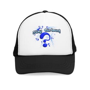 Cappello snapback Stay Curious / Cappello motivazionale per papà / Regalo per la curiosità / Cappellino per appassionati di apprendimento / Cappellino da baseball unisex