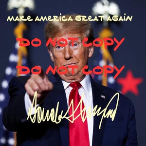 Donald Trump Signed/Autographed 8x10 Preprinted Photo - Check store for customizable options
