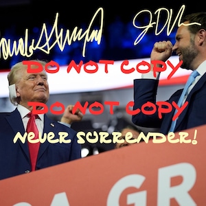 Donald Trump & JD Vance - Signed/Autographed 8x10 Preprinted Photo