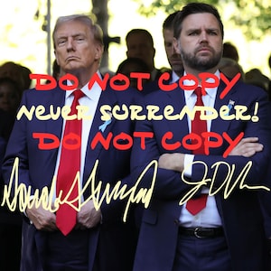 Donald Trump & JD Vance - Signed/Autographed 8x10 Preprinted Photo