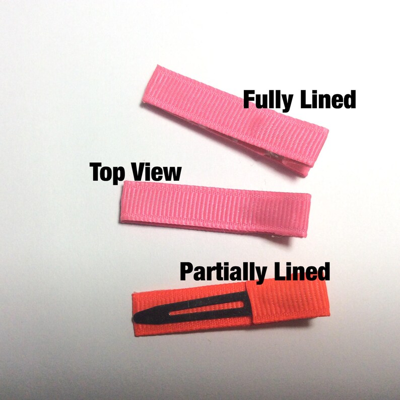 300 Solid Lined Alligator Clips Solid Hair Clips Lined Hair Etsy