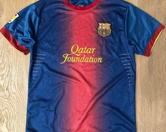 Custom Vintage FC Barcelona Football Jersey