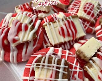 Galletas de tarta de queso y fresa - Receta digital